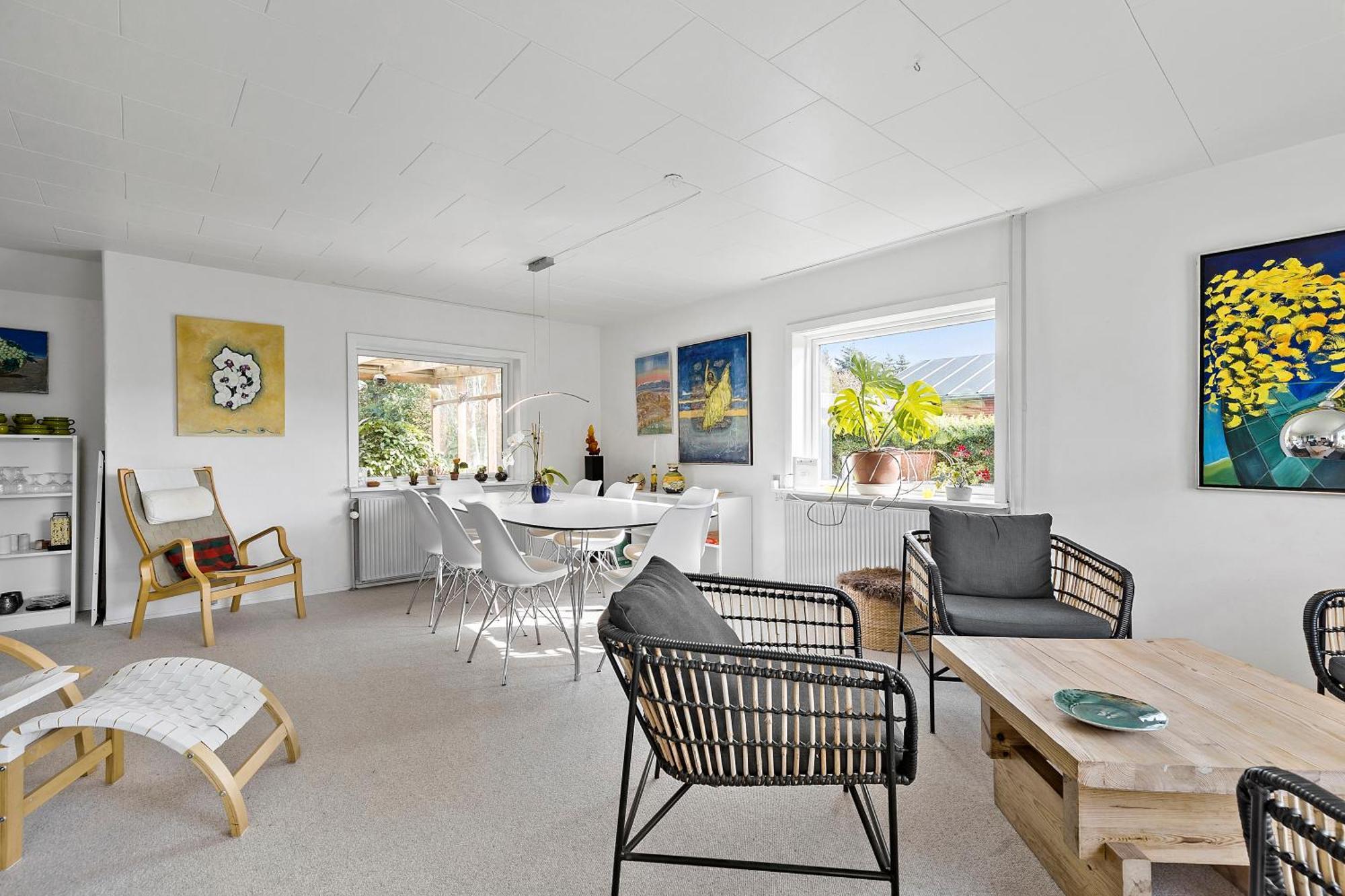 Logi I Hus Med Kunst Og Have Bed and Breakfast Vestervig Exteriör bild